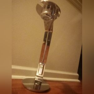 Chrome LED nightstand lamp